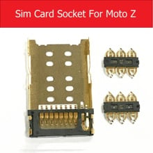 Подлинное гнездо для sim-карты для Motorola Moto Z Droid XT1650-01 Внутренняя крышка лотка для sim-карты замена разъема 2024 - купить недорого