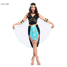 Disfraz de reina de Cleopatra para mujer, traje de diosa de Halloween, Carnaval, Purim, mascarada, escenario, juego, vestido de fiesta 2024 - compra barato