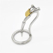 3 Size Stainless Steel Male Chastity Cage Device Cock Ring Urethral Dilator Penis Plug Lock Adult Sex Toys For Men Chastity Belt 2024 - buy cheap