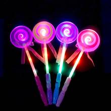 Уникальные светящиеся игрушки для детей светящиеся Мультяшные леденцы светящиеся игрушки палка рождественские подарки 2024 - купить недорого