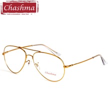 Chashma Brand Clear Eyeglasses Gold Glasses Frames Prescription Eyewear Oversized Eyeglass Frames For Men and Women 2024 - buy cheap