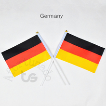 Alemanha 14*21 cm 10 peças, deutzland banner mãosos de mão bandeira nacionais para atender, destar, festa. pendurar, dez 2024 - compre barato