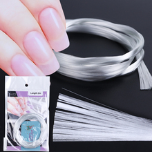 Extensiones de formas de uñas de fibra de vidrio, rascador blanco de seda acrílica transparente para decoración de uñas, 1 paquete, BE952 2024 - compra barato