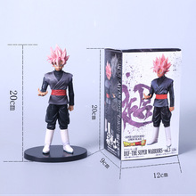 Новинка 2019, экшн-фигурка Dragon Ball Z soul X soul Super Saiyan Pink Hair, Сон Гоку, черная экшн-фигурка Dragonball Gokou, игрушки-куклы из ПВХ 2024 - купить недорого