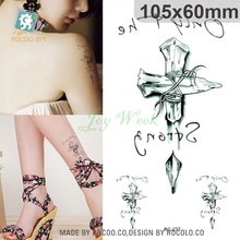 Водостойкая Временная тату-наклейка на тело, наклейки-тату в комплекте с крестом, флэш-тату, искусственные татуировки для девочек, женщин и мужчин 2022 - купить недорого