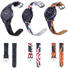 Pulseira de relógio inteligente com a bandeira americana, estrelas e listras, silicone com faixa para samsung gear s3 frontier gear s3 2024 - compre barato