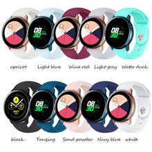 Ремешок для часов Samsung galaxy watch Active/42 мм Gear s2/sport Amazfit bip, ремешок для часов 20 мм, браслет correa, ремешок для часов 2024 - купить недорого