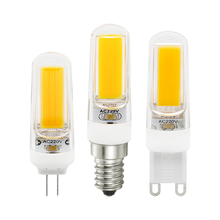 AC 220V Dimmable G4 G9 E14 Lamp Mini 3W 2609COB LED light bulb home lighting spotlight Chandelier Bulbs Warm White 2024 - buy cheap