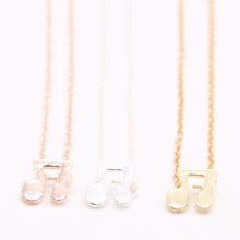 Hot sale bounce note pendant necklace Double note pendant necklace designed for women 2024 - buy cheap