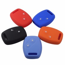 5 Color 2 Buttons Silicone Car Key Cover Case For Honda 2 BT CR-V Fit Pilot Accord Civic Remote Fob Shell Case Silicon Key Cover 2024 - buy cheap