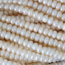 Natural cultured freshwater white pearl beads  abacus charms women diy loose jewelry making wholesale retail 15inch B1329 2024 - buy cheap