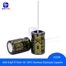 10PCS/Lot Aluminum Electrolytic Capacitor 400V 6.8μF 8x12mm High Frequency Low ESR -40 -105℃ 400V6.8μF 8*12mm Capacitor 2024 - buy cheap