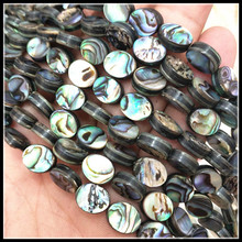 40pcs natural abalone shell beads oval shape saltwater shell 8x10mm diy beads jewelry findings shell strings for women bracelets 2024 - buy cheap