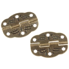 New 10pcs Antique Bronze Alloy Hinge for DIY Crafts Small Drawer Jewelry Box 2024 - buy cheap