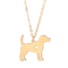 Модное женское ожерелье-чокер с подвеской в виде собаки 2024 - купить недорого