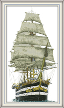 Ancient warship cross stitch kit aida 14ct 11ct count print canvas cross stitches   needlework embroidery DIY handmade 2024 - buy cheap