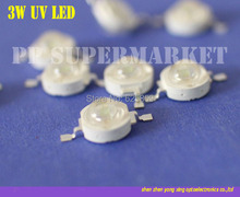 10pcs  3W UV ultraviolet 395-400nm high power LED 3watt purple Light 2024 - buy cheap