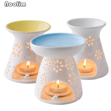 Vela com aroma de óleo, decoração nórdico, colorido, cerâmica, forno de aromaterapia, queimadores de incenso, decoração da casa 2024 - compre barato