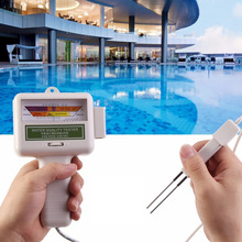 Qualidade da água do cloro tester piscina portátil casa medidor de ph teste verificador pode testar a taxa de cloro de água da piscina ph dados 2024 - compre barato
