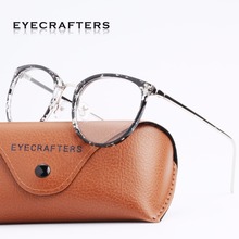 Monturas redondas Retro para gafas de mujer, lentes ópticas transparentes de diseñador de marca, marcos de anteojos de ojo de gato Vintage para mujer 2020 2024 - compra barato