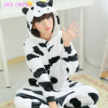 milk cow Onesies Pajamas Cartoon Animal halloween costume onesies Pyjamas Unisex cosplay Costume pijamas ,sleepwear, party dress 2024 - buy cheap