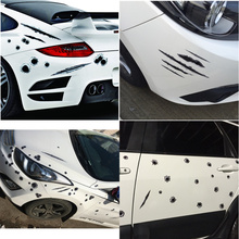 Car Stickers Gun Shooting Bullet Holes Tearing Scratches Funny Creative Decals For Car Body Auto Tuning Styling D15 2024 - buy cheap