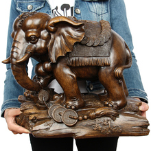 LARGE # 2020 HOME Shop lobby decoration Business Money Drawing Good luck Propitious Elephant FENG SHUI Sculpture art Statue 2024 - buy cheap