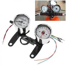 Tacómetro para motocicleta de acero inoxidable Universal de 0-13000RPM 0-140 km/h 12V Retro 2024 - compra barato