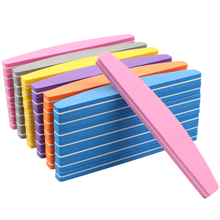 50pcs Sponge Sandpaper Nail Files For Manicure Nail Buffer Block 100/180 Colorful Boat Sanding Foam Emery Board Lime a ongle 2024 - buy cheap