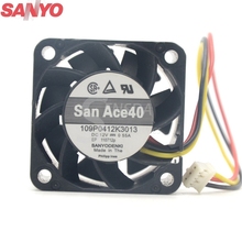Ventilador para servidor Sanyo 109P0412K3013, 4cm, 1U, 4028, 12V, 0.55A, 40x40x28mm 2024 - compra barato