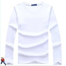 Tshirt Men Streetwear Off White Long Sleeve T shirt Oversized Male Tee Shirt O-neck Homme Casual Hip Hop 4XL 5XL 6XL Basic Ropa 2024 - buy cheap