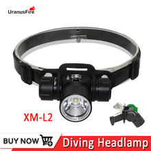 Diving headlamp Scuba dive headlight XM-L2 Waterproof LED head lamp Underwater fishing head light lamp 2024 - buy cheap
