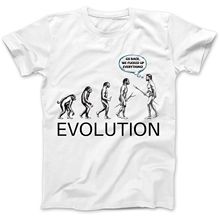 Camiseta divertida de evolución para hombres, camisetas de algodón de primera calidad, con estampado divertido, Richard, Dawkins, Charles, desmontable, de verano 2024 - compra barato