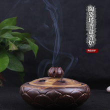 Quemador de incienso de cerámica para habitación, quemador de incienso de aromaterapia para el hogar, pequeño, Buda de loto 2024 - compra barato