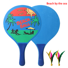 Raquete de praia de badminton, raquete criativa de madeira de álamo de alta qualidade com sete camadas de tênis de mesa 2024 - compre barato