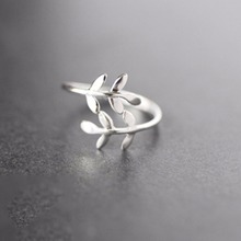 Женское кольцо с листьями оливковой ветки, обручальные кольца для девушек и женщин, Ювелирное Украшение на палец, 4RD195 2024 - купить недорого