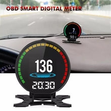 Car Head-Up Display OBD GPS HUD Overspeed Warning System Projector Windshield                      Auto Electronic Voltage Alarm 2024 - buy cheap