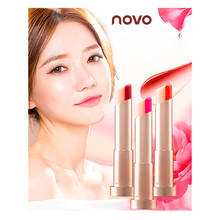 NOVO Lips Double Color Gradient Lipstick Moisturizer lipgloss Korea Makeup Cosmetic Waterproof Long-lasting Smooth Lipstick 2024 - buy cheap