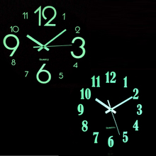 Reloj colgante redondo luminoso, reloj de pared Digital de acrílico, silencioso, acrílico oscuro, bricolaje, Moderno 2024 - compra barato