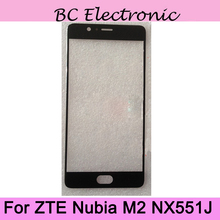 Внешняя стеклянная линза для ZTE Nubia M2 NX551J, для ZTE Nubia M2 NX551J, сенсорный экран, внешнее стеклянное покрытие экрана, стеклянная крышка без гибкого кабеля 2024 - купить недорого