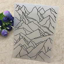 mountain DIY Plastic Embossing Folder For Scrapbook DIY Album Card Tool Plastic Template 2024 - buy cheap