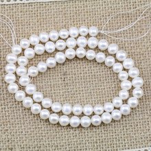 DIY Loose Pearl Jewellery,6mm AAA Round Freshwater Pearl Loose Beads,15inches One Full Strand,New Free Shipping 2024 - buy cheap