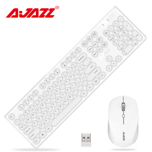 Ajazz 335I Wireless Keyboard Mouse Combo 104 keys 800/1200/1600 DPI Mice 2.4G Wireless Keyboard Mouse Set for Laptop Desktop PC 2024 - buy cheap