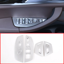 ABS Chrome Janela Do Carro Levantar Botão Interruptor Tampa Quadro Apare Para BMW X3 G01 2018 Auto Acessórios 4 pçs/set 2024 - compre barato