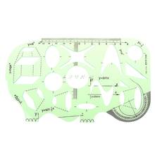 Math Ruler Circle Measuring Drawing Template Ruler Students Stationery School Accessories 2024 - buy cheap