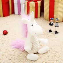 Милый мультяшный Белый Единорог, плюшевая игрушка, около 25 см, мягкая кукла, детская игрушка, Рождественский подарок s2404 2024 - купить недорого
