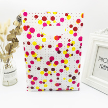 Bolsas de plástico con puntos de colores, 50 piezas, 20x30cm 2024 - compra barato