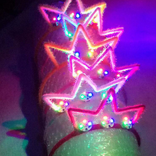 Светодиодная Корона, головная повязка, мигающая лента для волос, светящаяся детская, для взрослых, аксессуары для волос, рождественские светящиеся игрушки, светодиодные принадлежности для вечеринок 2024 - купить недорого