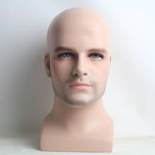Реалистичная голова манекен мужчины из стекловолокна для дисплея парика и солнцезащитных очков 2024 - купить недорого