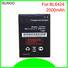 ISUNOO 10pcs/lot 2000mAh High Quality BL6424 Battery For Fly FS505 Nimbus 7 phone 2024 - buy cheap